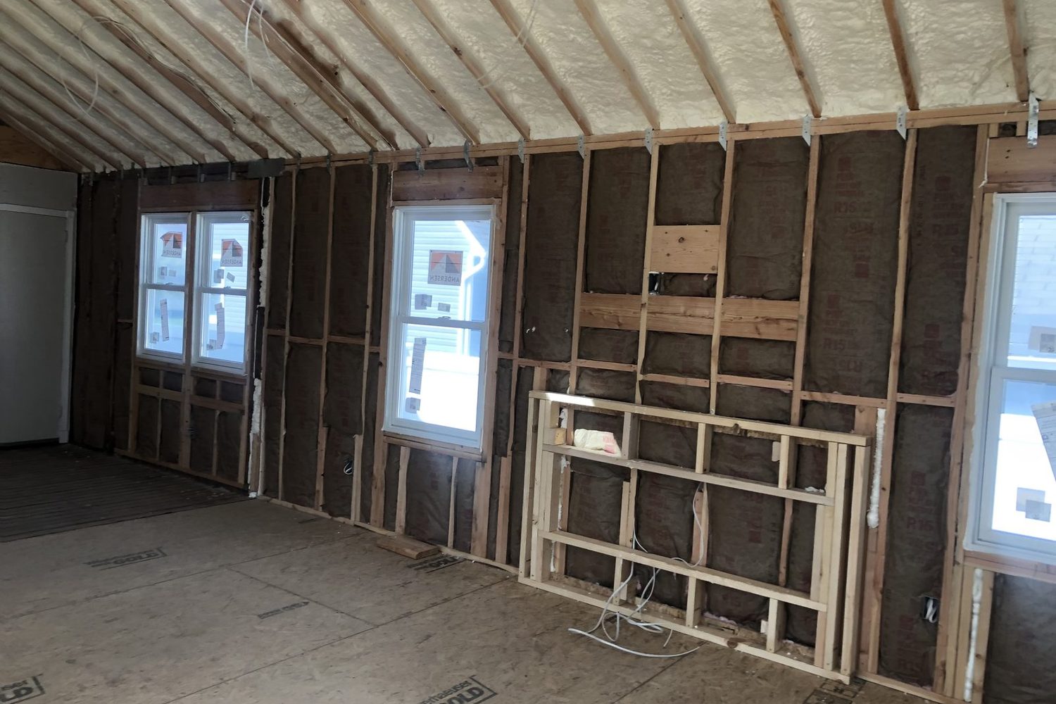 Long Island home addition framed, insulated and closed in ahead of cold weather — Just Enterprise One Corp.