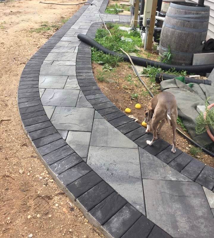 Paver patio and walkway by Just Enterprise One Corp. — Long Island, NY