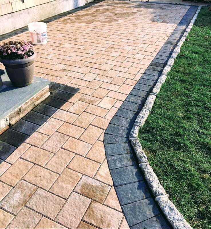Concrete and paver work by Just Enterprise One Corp. — Long Island, NY